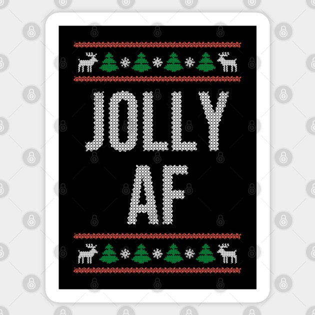 Jolly-AF Funny Ugly Christmas Sticker by Siduwor.uma